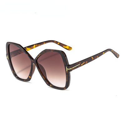 Irregular Oversize Square Sunglasses For Women 2019 Luxury Brand Letter Frame Big Sun Glasses Female Bow Shape Eyewear Black