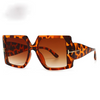 Classic Oversized Square Sunglasses  Leopard Sun Glasses Female Gradient Vintage Big Shades UV400