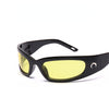 New Moon Rectangular Sunglasses for Women Man Vintage Outdoor Cycling Sports Hip Hop Punk Sun Glasses