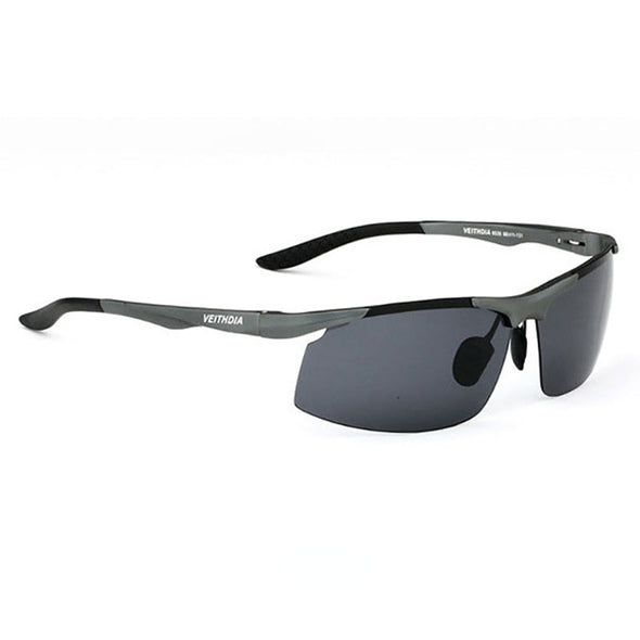 Aluminum Men Polarized UV400 Lens Rectangle Rimless Driving Fishing Sun Glasses Sports Eyewear For Male