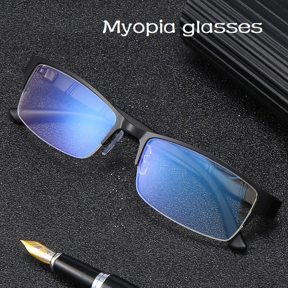 Glasses Men Retro Metal Frame Square Students Myopia Glasses Frame For Women 2020