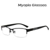 Glasses Men Retro Metal Frame Square Students Myopia Glasses Frame For Women 2020
