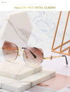 cross border new rimless sunglasses, European and American trends, diamond rimmed glasses, fashion and exquisite trimming Sunglasses