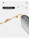 cross border new rimless sunglasses, European and American trends, diamond rimmed glasses, fashion and exquisite trimming Sunglasses