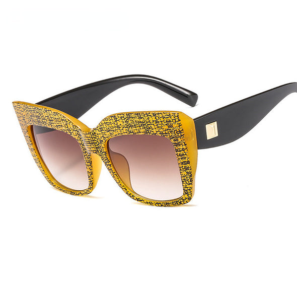 Vintage Square Sunglasses Women Men Big Frame Fashion Gradient Shades Sun Glasses Female Luxury
