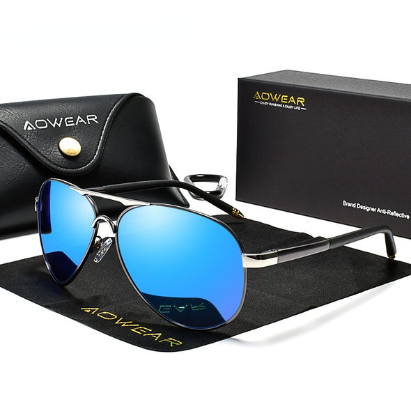Men's Aviation Sunglasses Men Polarized Mirror Sunglass for Man HD Driving Polaroid Sun Glasses lunettes de soleil homme