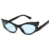 Cat Eye Sunglasses Women Luruxy Brand Design Rhinestone Sun Glasses Fashion Shaped Sunglass Female Eyewear UV400