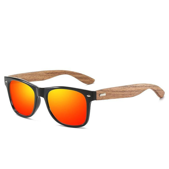 Bamboo Leg Polarized men Classic Square Fashion Retro Sunglasses XY318