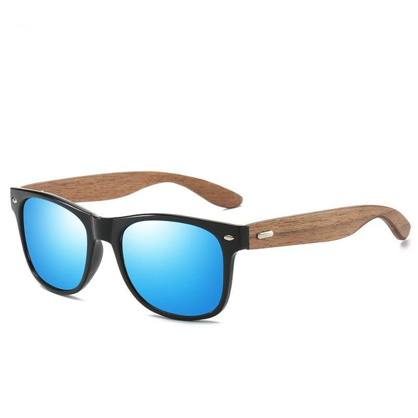Bamboo Leg Polarized men Classic Square Fashion Retro Sunglasses XY318
