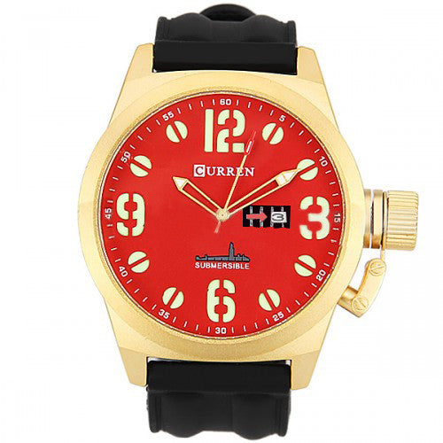 Jollynova Unisex Watch with Silicon Band (Red 5.7cm Dial) - CUR020