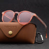 New Ultralight TR90 Polarized Sunglasses Men Women Driving Round Pink Shades Vintage Sun Glasses