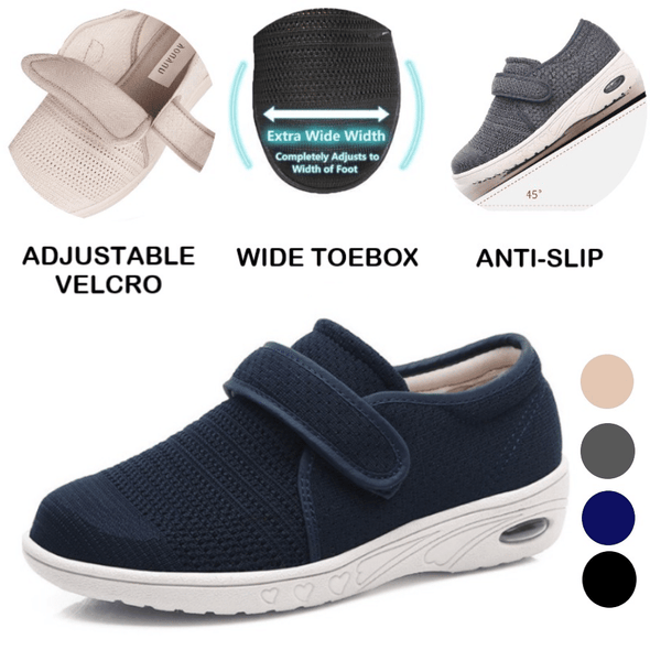 Jollynova Plus Size Wide Diabetic Shoes For Swollen Feet Width Shoes-NW006