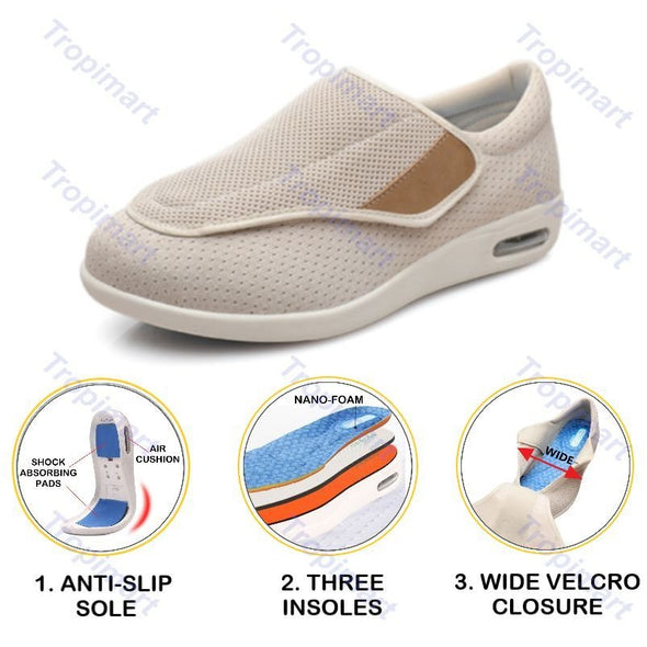 Jollynova Plus Size Wide Diabetic Shoes For Swollen Feet Width Shoes-NW025
