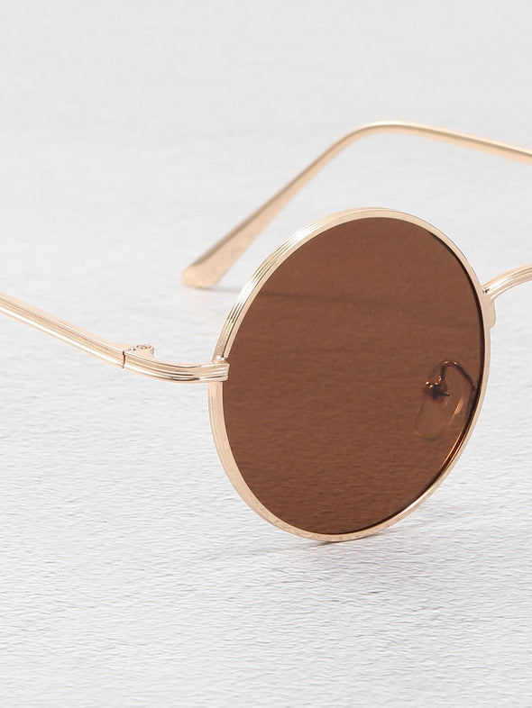 Men Round Frame Fashion Glasses travel accessories Black Shades Travel Accessories