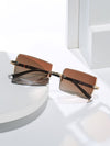 1pair Men Square Frame Fashion Glasses Travel Accessories