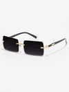 1pair Men Square Frame Fashion Glasses Travel Accessories