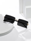 1pair Men Square Frame Fashion Glasses Travel Accessories