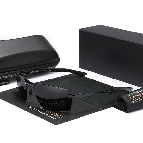 New Men's Polarized Sunglasses Aluminum Frame UV400 Sun Glasses Male Eyewear Driving Glasses