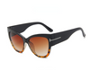 New Gradient Points Cat Eye Tom High Fashion Woman Sunglasses