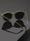 1pair Men Solid Geometric Frame Fashion Glasses For Outdoor