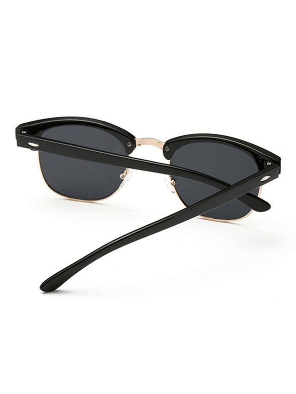 1pc Square Half Frame Personality Fashion Sunglasses