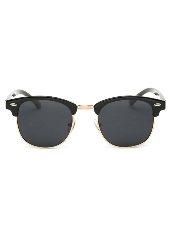 1pc Square Half Frame Personality Fashion Sunglasses