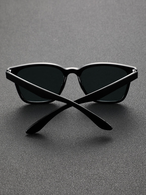 1pc Classic Black Fashion Decorative Glasses For Men's Daily & Outdoor Travel