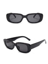 1pc Vintage Small Square Frame Sunglasses, Punk Fashion Street Shooting Shades With Glasses Box Included