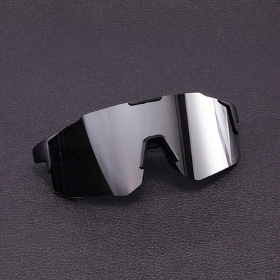 1pc Men's Plastic Sport And Cycling Wrap-around Y2k Decorative Fashion Sunglasses, Suitable For Daily Wear, Photography, Shopping, Riding, Skiing, Etc.