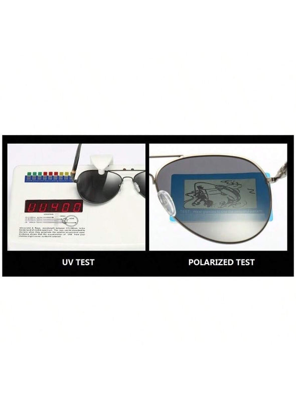 Classic Unisex Aviator Style Polarized Sunglasses With Ice Blue Mirrored Lenses.luxury Designer Brand Sunglasses Ideal For Fashionable Drivers, Pilots And Astronauts. Made With Retro Metallic Frame And Anti-glare Uv400 Lenses. Features Adjustable Spring H