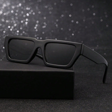 Men Square Frame Fashion Glasses Summer Black Shades