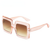 New Fashion Oversized Square Sunglasses For Women Black Brown Elegant Gradient Sun Glasses Female Uv400 Eyewear Pink Red