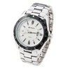 Jollynova Quartz Men's Stainless Steel Watch with Black Accent  (White 5.2cm Dial) - CUR095