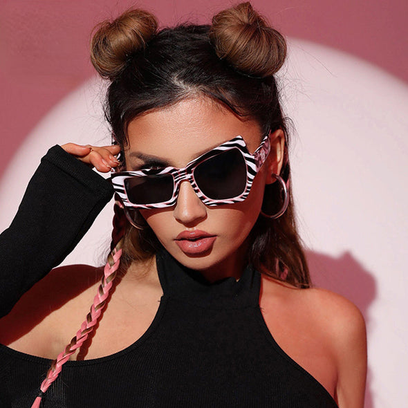 Funny Retro Sunglasses Women Ins Party Eyewear   Luxury Brand Glasses