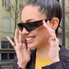 2000S Aesthetic Y2K Sunglasses Men One Piece Sports Sun Glasses Women Vintage Wrap Around Shades Fashion Punk Goggle Eyewear