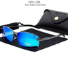 Aluminum alloy Men's brand designer polarized Sunglasses  Square Men Driving Sun Glasses Male Goggle UV400