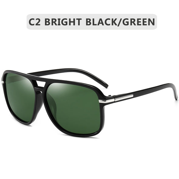 2023 Fashion Men Cool Square Style Gradient Polarized Sunglasses Driving Vintage Brand Design Cheap Sun Glasses Oculos De Sol