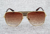 Fashion Metal gradient square frame men's sunglasses brand Design driving sunglasses Vintage sun Glasses