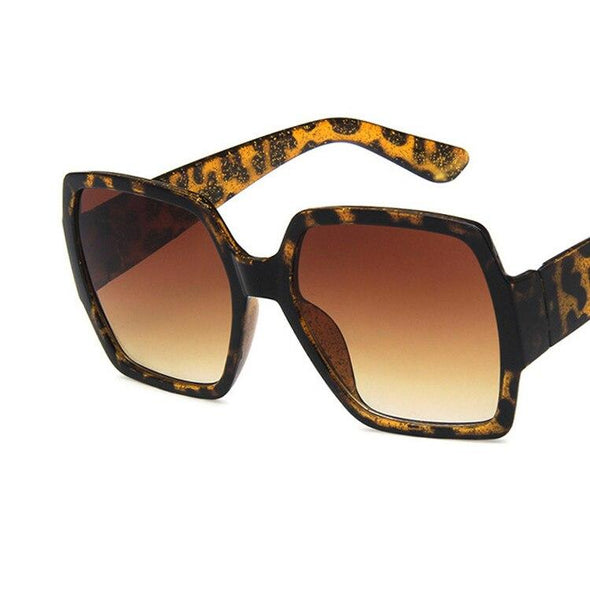 Large Frame Square Sunglasses Women Luxury Brand Designer Oversized Eyeglasses Vintage Gradient Lens  Feminino UV400