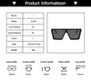 Large Frame Square Sunglasses Women Luxury Brand Designer Oversized Eyeglasses Vintage Gradient Lens  Feminino UV400