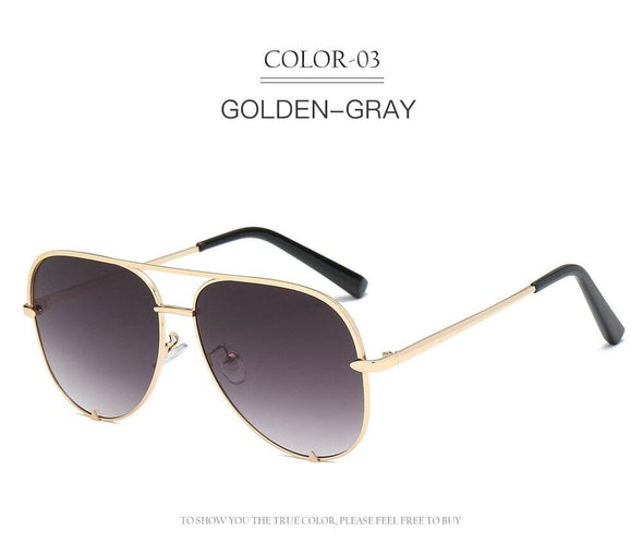 New Fashion Brand Designer Ladies Pilot Sunglasses Women Men Goggle Gradient Sun Glasses For Female Mirror Shades UV400