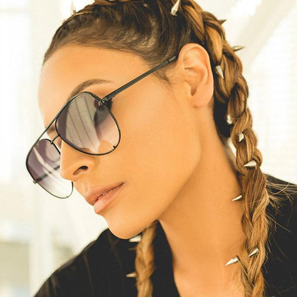 New Fashion Brand Designer Ladies Pilot Sunglasses Women Men Goggle Gradient Sun Glasses For Female Mirror Shades UV400