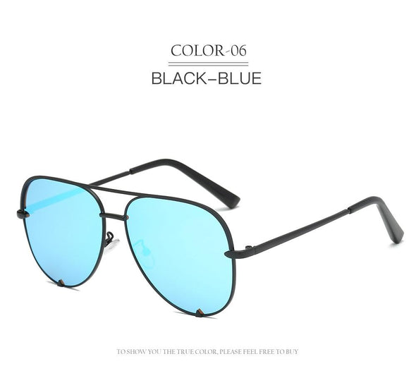 New Fashion Brand Designer Ladies Pilot Sunglasses Women Men Goggle Gradient Sun Glasses For Female Mirror Shades UV400