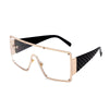 New Square Sunglasses Women Fashion Oversized Metal Frame Vintage Glasses Men Shades Retro Gradient Colors Oculos UV400