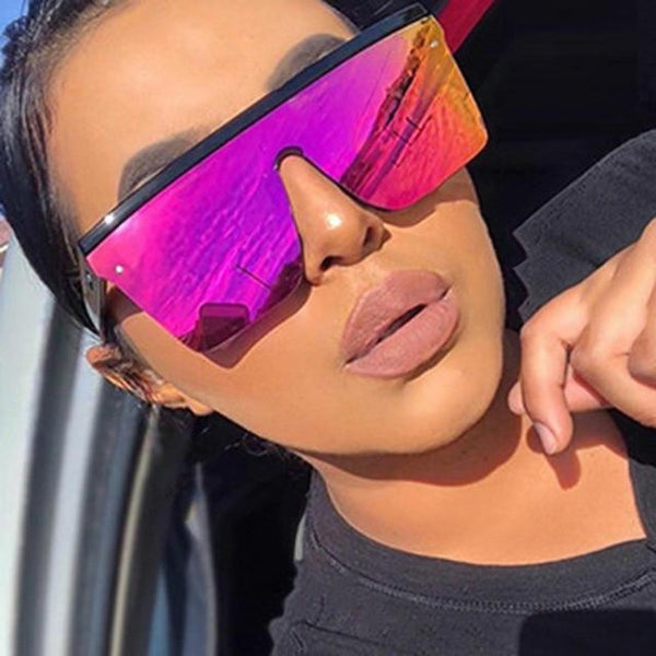 Flat Top Oversized Luxury Sunglasses Jollynova