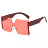 new jointed rimless sunglasses women men oversized personalized glasses