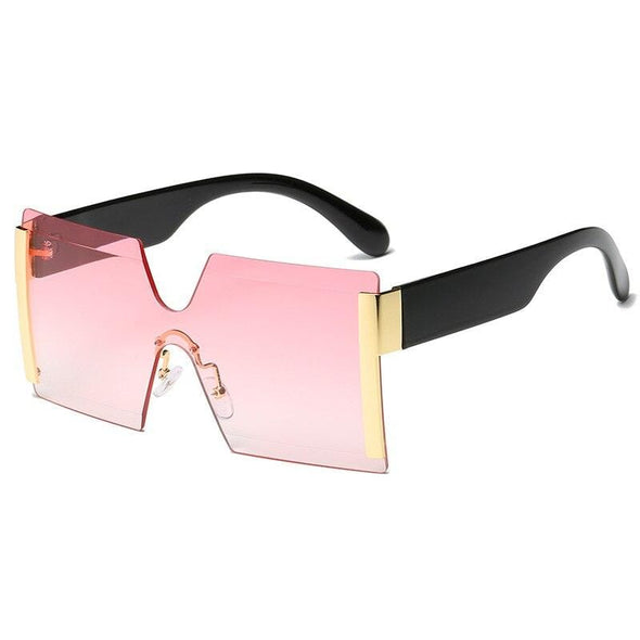 new jointed rimless sunglasses women men oversized personalized glasses