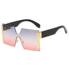 new jointed rimless sunglasses women men oversized personalized glasses