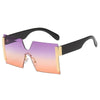 new jointed rimless sunglasses women men oversized personalized glasses