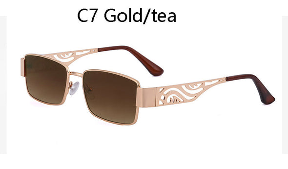 Classic Retro Sunglasses Women Glasses Lady Luxury Steampunk Metal Sun Glasses Vintage Mirror